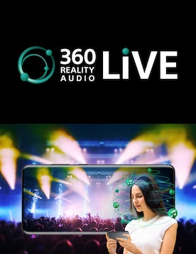 Gambar seluler menampilkan 360 Reality Audio Live.