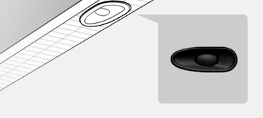 Diagram yang menampilkan lokasi X-Balanced Speaker di TV